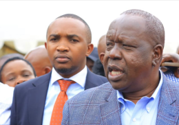 A file photo of Morara Kebaso with Jubilee Presidential flagbearer Fred Matiang'i